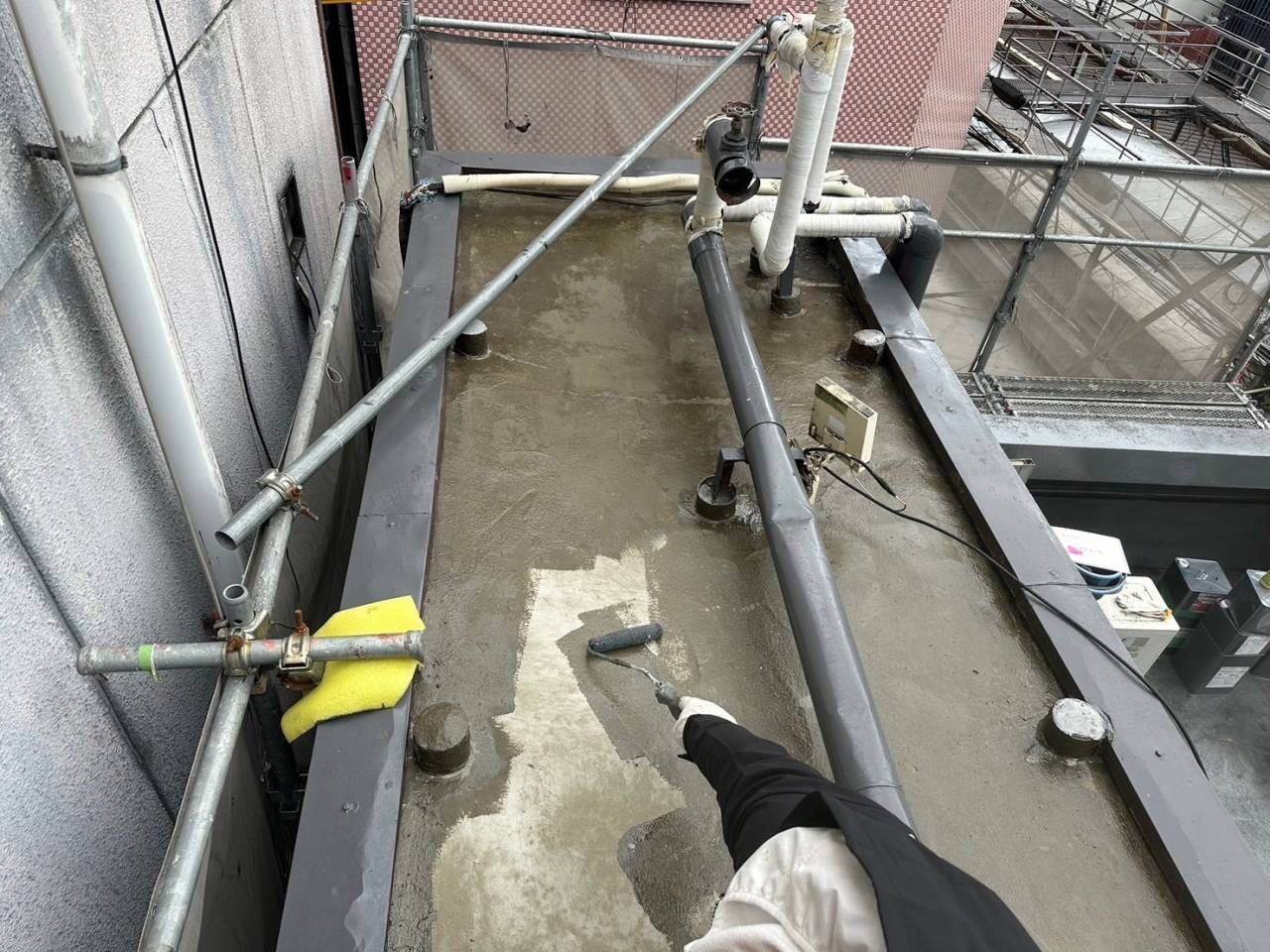 塔屋 プライマー塗布
