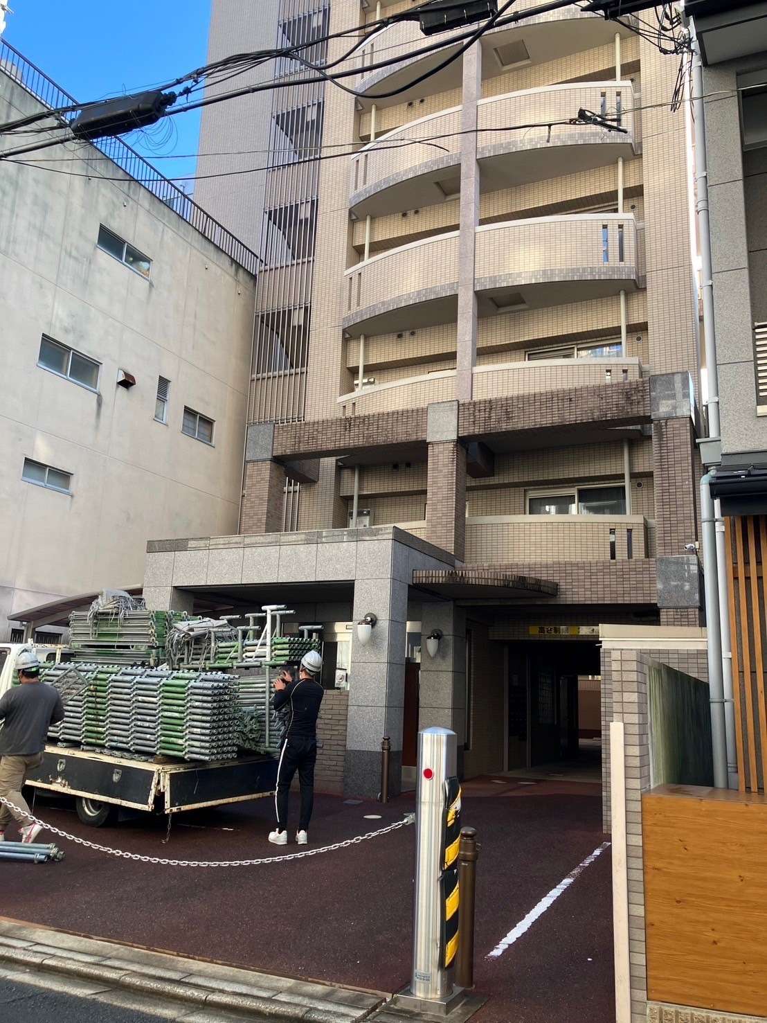 足場組立前