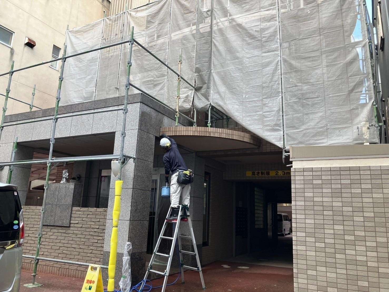 足場組立後